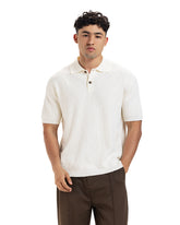 Waffle Knit Polo Tee