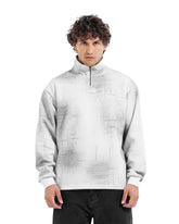 Abstract Wash Half-Zip Sweatshirt