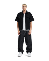 Denim Zip-Up Utility Shirt