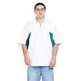 The Quarter-Zip Paneled Polo