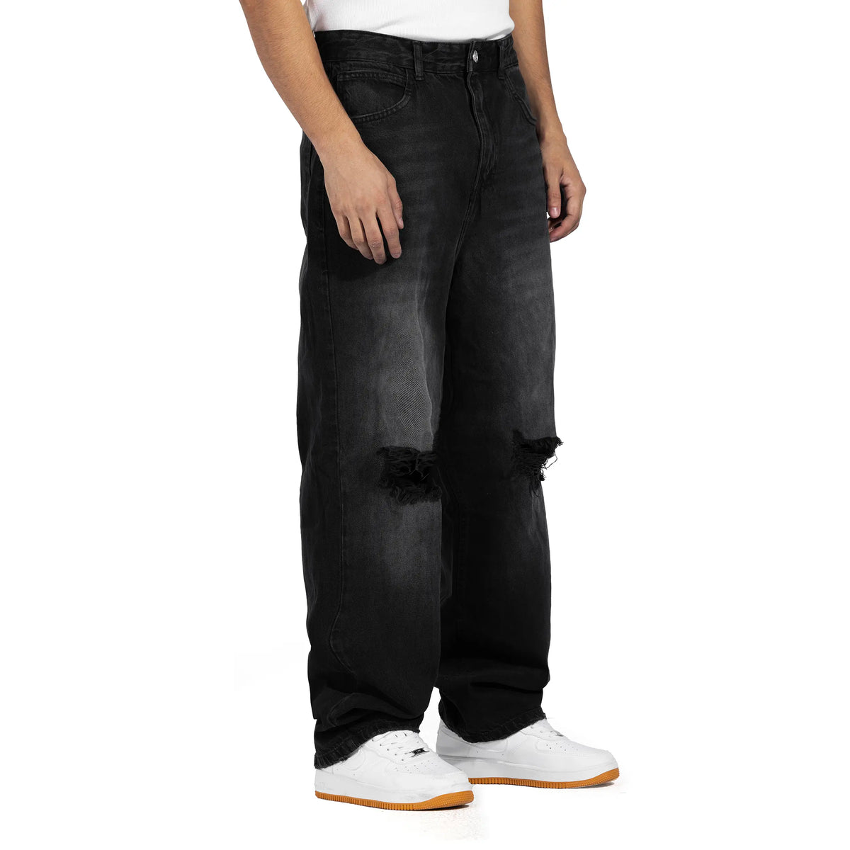 Ripped Knee Jeans