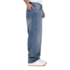 Wide-Leg Denim Jeans
