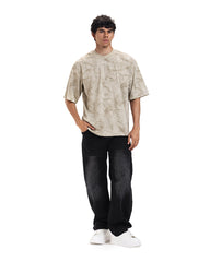 Marble Flow Oversized Tee
