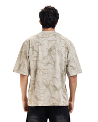 Marble Flow Oversized Tee