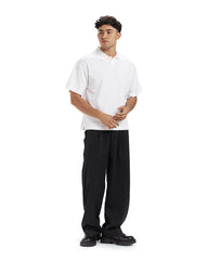 Minimal Rib Collar Polo