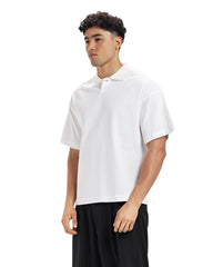 Minimal Rib Collar Polo