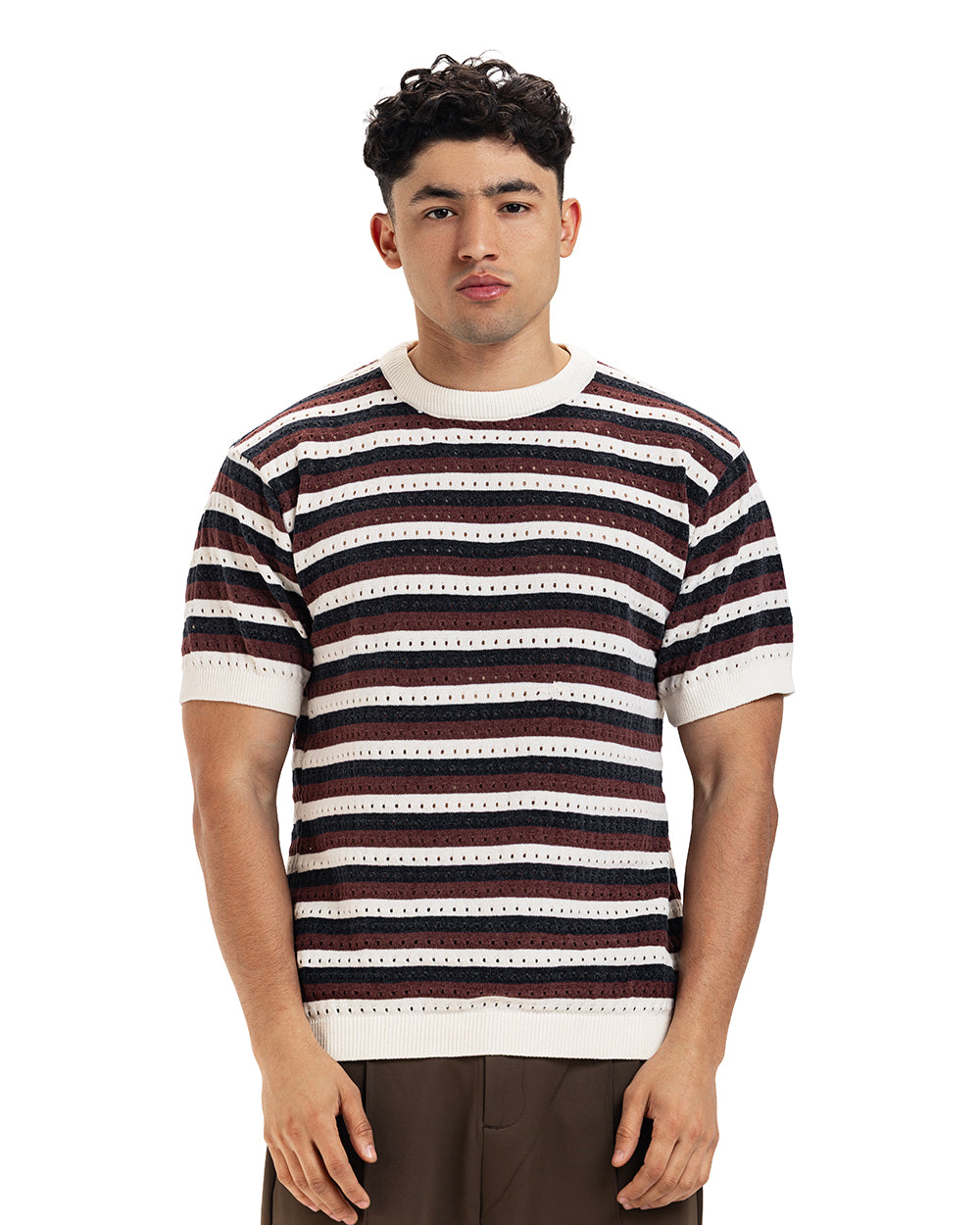 Retro Stripe Knit Tee