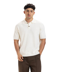 Waffle Knit Polo Tee
