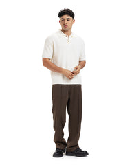 Waffle Knit Polo Tee