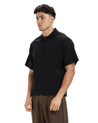 Minimal Rib Collar Polo