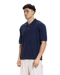 Waffle Knit Polo Tee