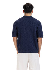 Waffle Knit Polo Tee