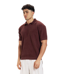 Waffle Knit Polo