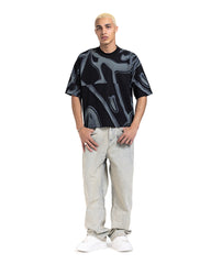 Abstract Flow Oversized Tee