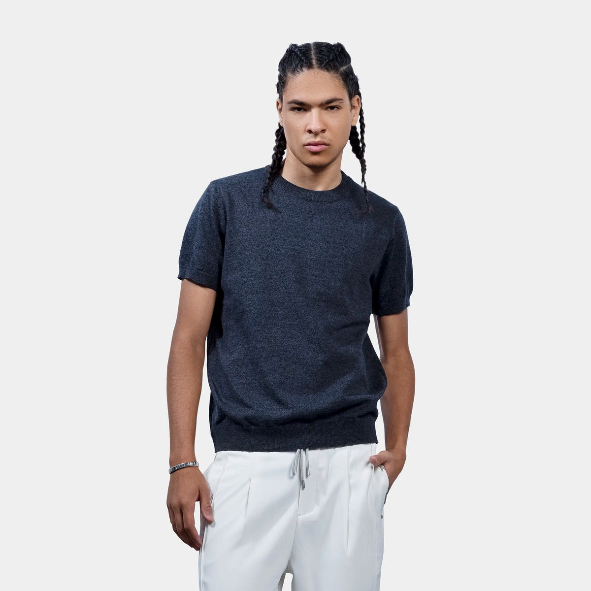 Knitted Basic T-Shirt