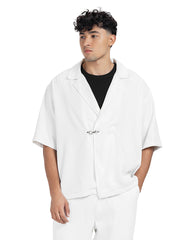 Charcoal Tailored Boxy Short Sleeve Set