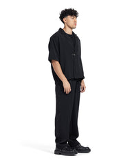 Charcoal Tailored Boxy Short Sleeve Set