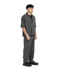 Charcoal Tailored Boxy Short Sleeve Set