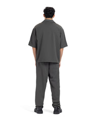 Charcoal Tailored Boxy Short Sleeve Set