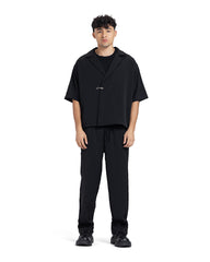 Charcoal Tailored Boxy Short Sleeve Set