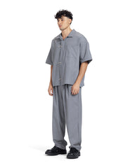 Metal Clasp Short Sleeve Set
