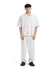 Metal Clasp Short Sleeve Set