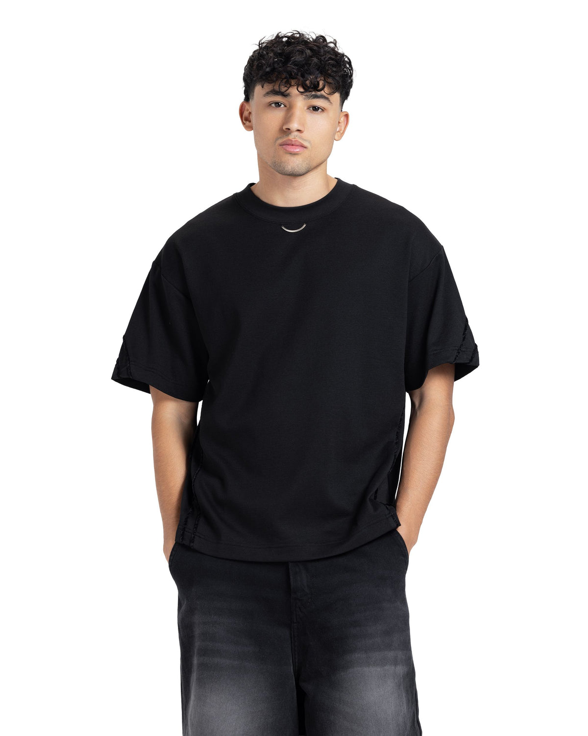 Oversized Boxy Black T-Shirt
