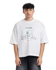 "I'm Fine" Graphic Oversized Tee