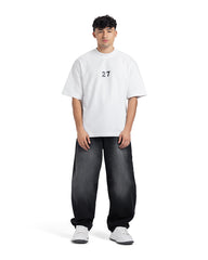 "27" Stencil Number Oversized Tee