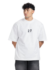 "27" Stencil Number Oversized Tee