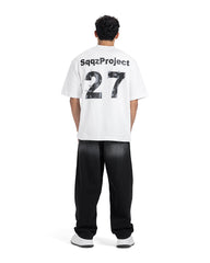 "27" Stencil Number Oversized Tee