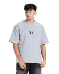 "27" Stencil Number Oversized Tee