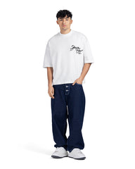Chest Script Graphic Oversized Tee