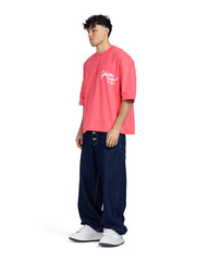 Chest Script Graphic Oversized Tee