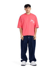 Chest Script Graphic Oversized Tee