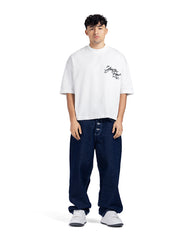 Chest Script Graphic Oversized Tee