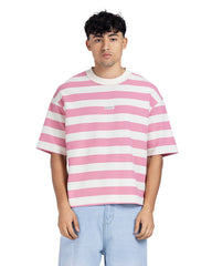 Horizontal Striped Dropped Shoulder Tee