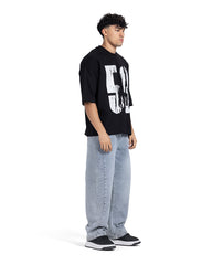 "59" Distressed Number Oversized Tee