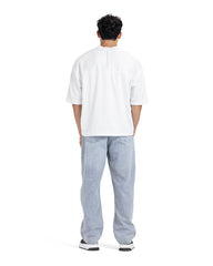 "09 Growing Minds" V-Neck Ribbed Oversized Tee
