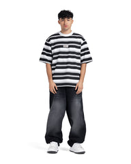Multi-Striped Oversized T-Shirt