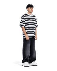 Multi-Striped Oversized T-Shirt