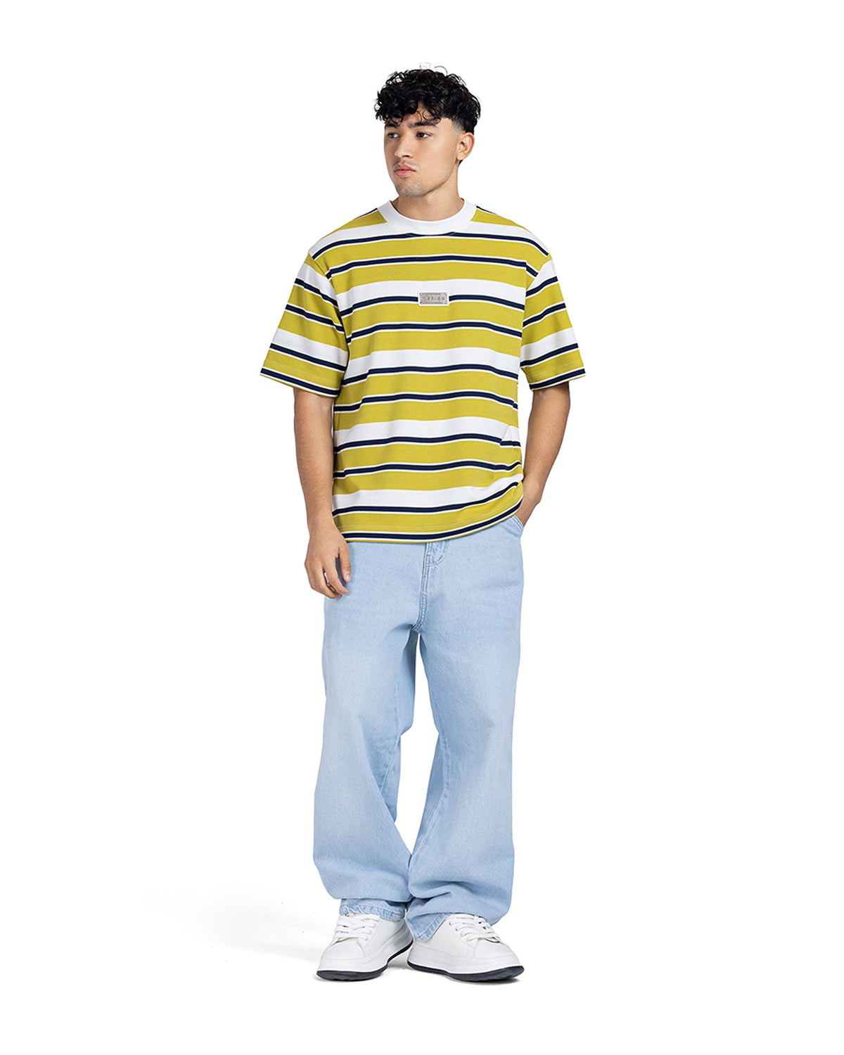 Multi-Striped Oversized T-Shirt