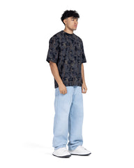 Patchwork Tie-Dye Oversized T-Shirt