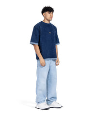 Denim Look Oversized Tee