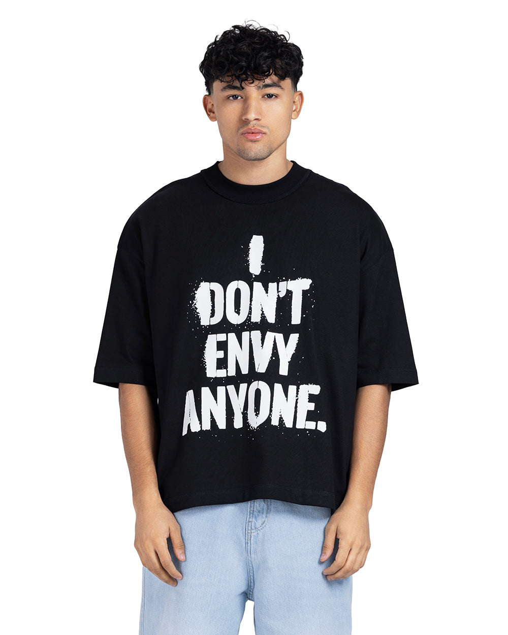 "I Don't Envy Anyone" Graphic Oversized Tee