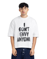 "I Don't Envy Anyone" Graphic Oversized Tee