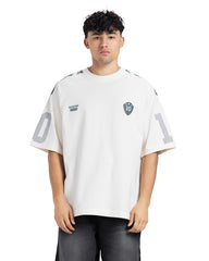 Number 10 Crest Football-Style T-Shirt