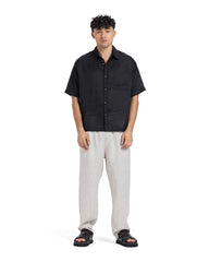 Solid Breathable Linen Boxy Shirt