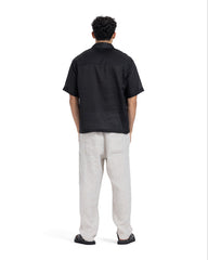 Solid Breathable Linen Boxy Shirt