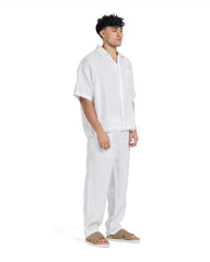 Solid Breathable Linen Boxy Shirt